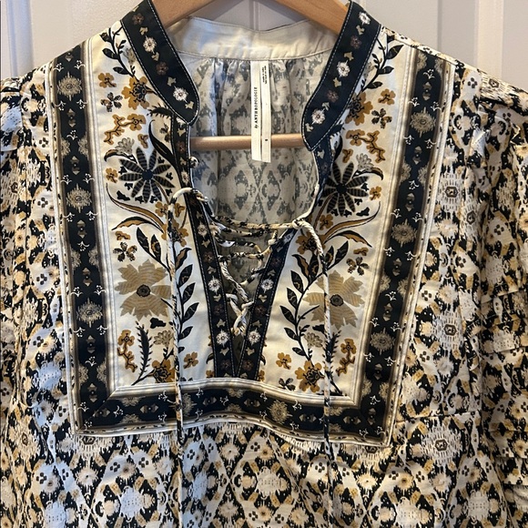 By Anthropologie Pleated Puff-Sleeve Blouse - Picture 5 of 7